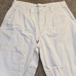 Old navy drapey drawcord wide leg white pant drawstring